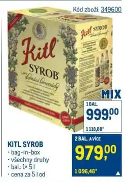 Makro Kitl Syrob nabídka