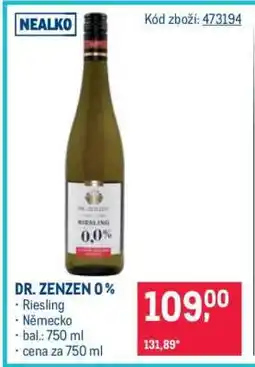 Makro DR. ZENZEN 0 % nabídka