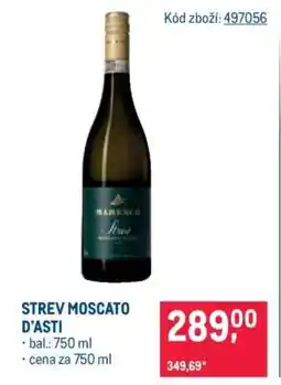 Makro STREV MOSCATO D’ASTI nabídka