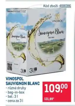 Makro VINOSPOL SAUVIGNON BLANC nabídka