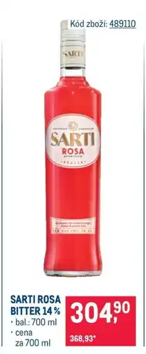 Makro SARTI ROSA BITTER 14 % nabídka