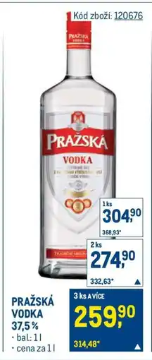 Makro Pražská Vodka nabídka