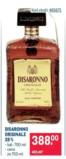 Makro DISARONNO ORIGINALE 28 % nabídka
