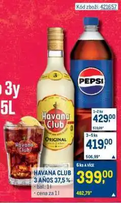 Makro Havana Club 3 Años 37,5 % nabídka