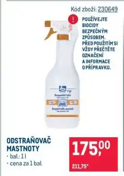 Makro Odstraňovač mastnoty nabídka