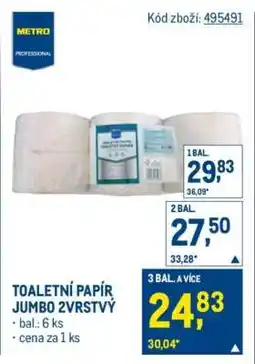 Makro Toaletní papír Jumbo 2vrstvý nabídka