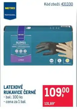 Makro Latexové rukavice černé nabídka