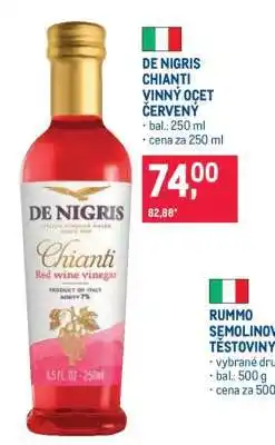 Makro De Nigris Chianti vinný ocet červený nabídka