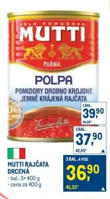 Makro MUTTI RAJČATA DRCENÁ nabídka