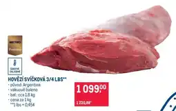 Makro Hovězí svíčková 3/4 lbs nabídka