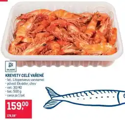 Makro KREVETY CELÉ VAŘENÉ nabídka