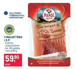Makro TYROLSKÝ ŠPEK I. G. P nabídka