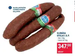 Makro Klobása Gyulai I. G. P nabídka