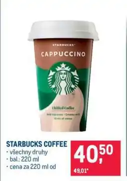 Makro Starbucks Coffee nabídka