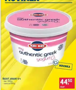 Makro Řecký jogurt 0% nabídka