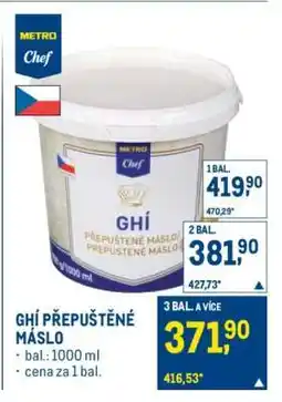 Makro Ghí přepuštěné máslo nabídka