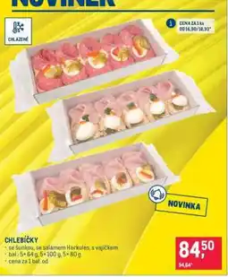 Makro Chlebíčky nabídka