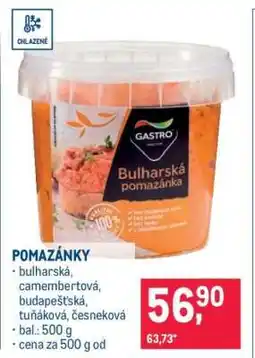 Makro Pomazánky nabídka