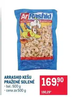 Makro ArRashid kešu pražené solené nabídka