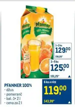 Makro Pfanner 100 nabídka