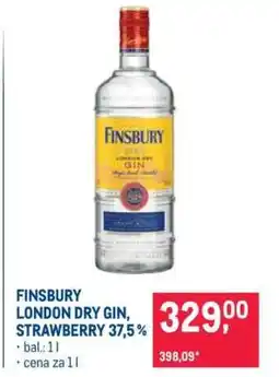 Makro FINSBURY LONDON DRY GIN, STRAWBERRY 37,5 % nabídka