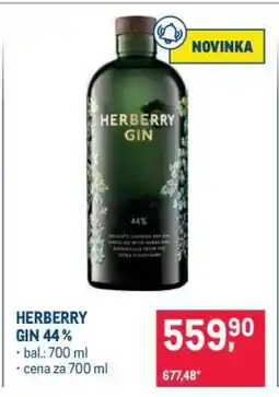 Makro HERBERRY GIN 44 % nabídka