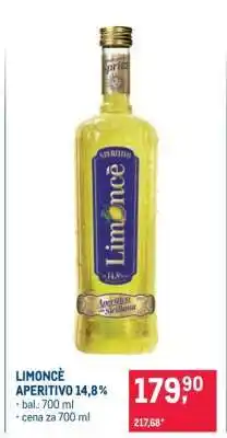 Makro LIMONCÈ APERITIVO 14,8% nabídka