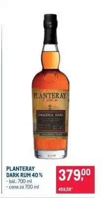 Makro PLANTERAY DARK RUM 40% nabídka