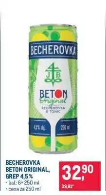 Makro BECHEROVKA BETON ORIGINAL, GREP 4,5% nabídka