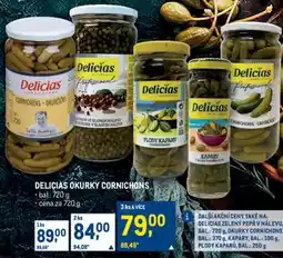 Makro DELICIAS OKURKY CORNICHONS nabídka