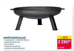 Makro OHNIŠTĚ KOVOVÉ KULATÉ nabídka