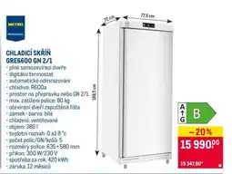 Makro CHLADÍCÍ SKŘÍŇ GREE600 GN 2/1 nabídka