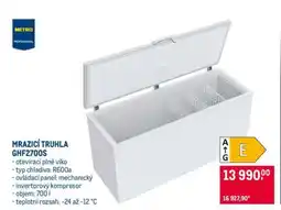 Makro MRAZICÍ TRUHLA GHF2700S nabídka