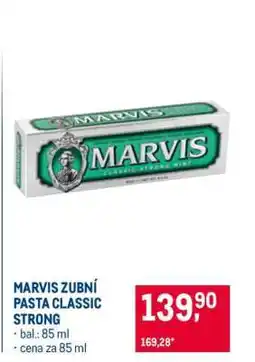 Makro MARVIS ZUBNÍ PASTA CLASSIC STRONG nabídka