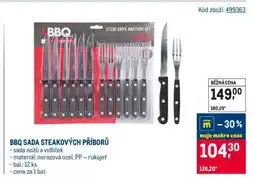 Makro BBQ SADA STEAKOVÝCH PŘÍBORŮ nabídka
