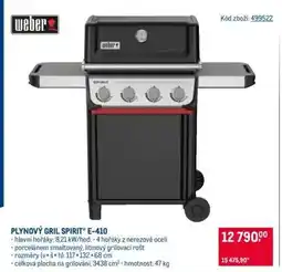 Makro PLYNOVÝ GRIL SPIRIT E-410 nabídka