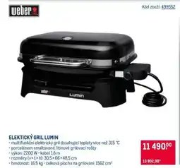 Makro ELEKTRICKÝ GRIL LUMIN nabídka