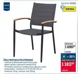 Makro ŽIDLE MONTAVIA POLSTROVANÁ nabídka