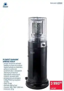 Makro Plynový zahradní ohřívač Vesuv nabídka