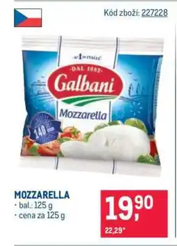Makro Mozzarella nabídka