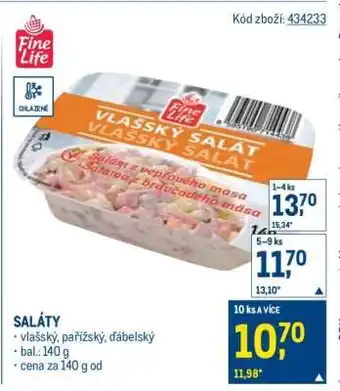 Makro Vlašský salát nabídka