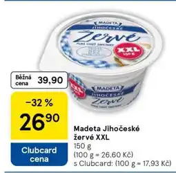 Tesco Madeta Jihočeské žervé XXL nabídka