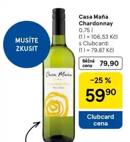Tesco Casa Maña Chardonnay nabídka