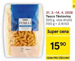 Tesco Tesco Těstoviny nabídka