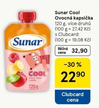 Tesco Sunar Cool Ovocná kapsička nabídka
