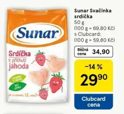 Tesco Sunar Svačinka srdíčka nabídka