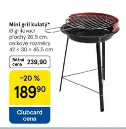 Tesco Mini gril kulatý nabídka