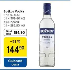 Tesco Božkov Vodka nabídka