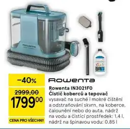 Tesco Rowenta IN3021F0 Čistič koberců a tepovač nabídka