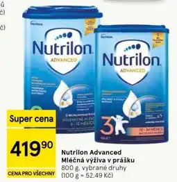 Tesco Nutrilon Advanced nabídka